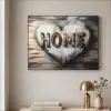Home - Hart - Houtlook - Liefde Textielframe zwart klein -sfeer2