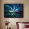 Noorderlicht - Kleurrijk - Bergmeer Textielframe - compleet frame klein -sfeer1