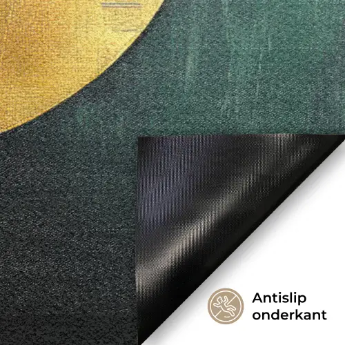 Abstract - Kerst - Goud - Rood - Groen Deurmat klein -antislip_NL
