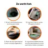 Blad - Plant - Groen - Textuur Inductie beschermer vinyl 3mm klein -zzzzzzz-td-werking