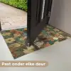 Bloemenkrans - Vrouwengezicht - Zonnebril - Oranje Deurmat klein -USP_NL