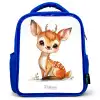 Baby hert Kinderrugzak - Blauw middel -3d