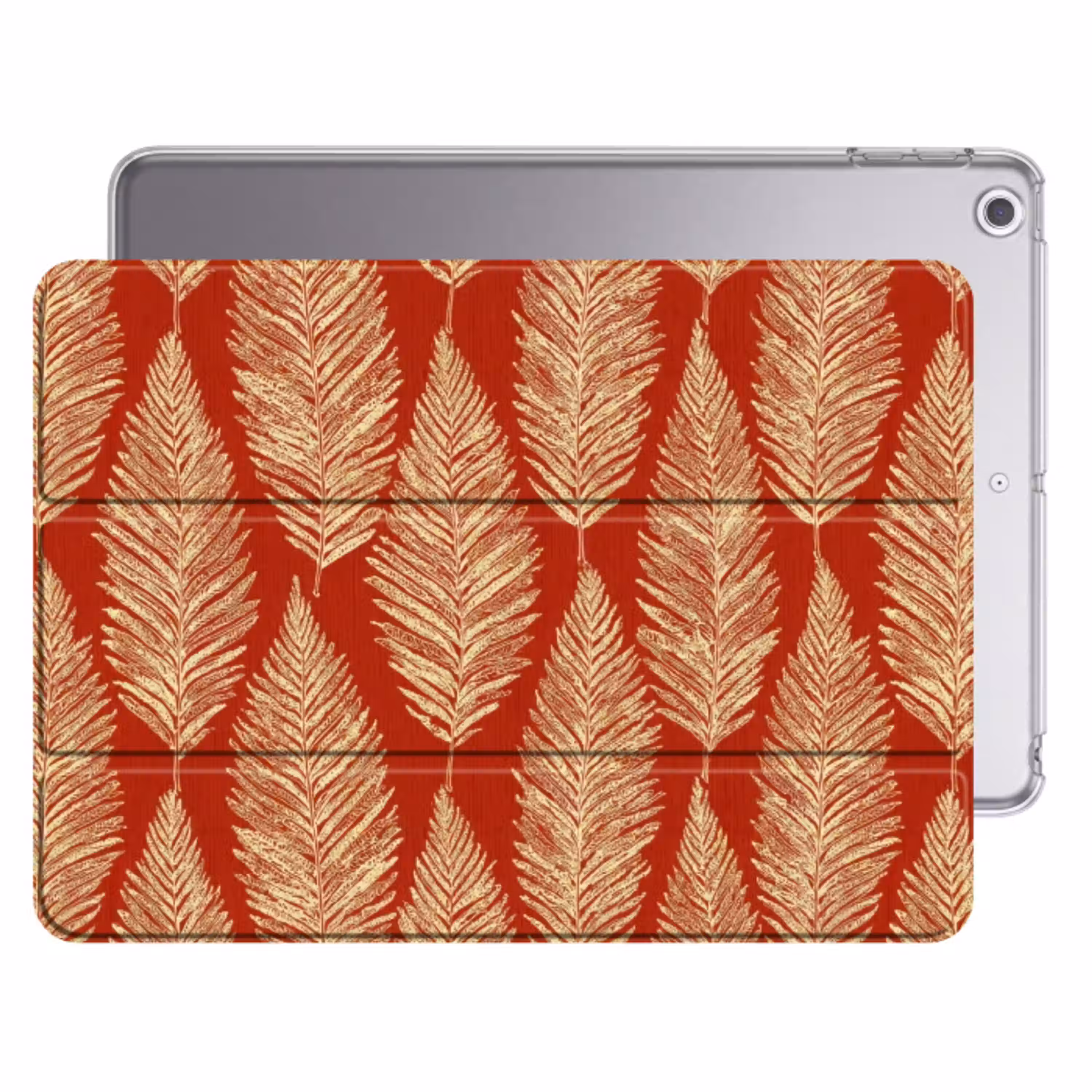 Rood - Botanisch - Varen - Patroon Apple iPad 2017 middel 1172 -threedimensional_3d_global