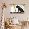 Panter - Zwart - Abstract - Goud Wandkleed katoen klein -wsfeer5_kind