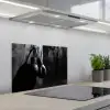 Bokshandschoenen - Muur - Duister - Zwart keuken achterwand spatscherm klein -3d_schuin