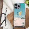 Glas - ijsblokjes - Citroen Hoesje iPhone 16 Pro Max met koord klein -sfeer4