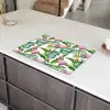 Bladeren - Flamingo - Bloemen - Jungle Inductie beschermer vinyl 3mm klein -sfeer8