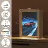 Rode raceauto - Blauw - Futuristisch Light Box met kabel klein -USP_NL