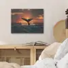 Walvis staart - Water - Zonsondergang PET vilt klein -sfeer3