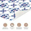 Modern - Patroon - Blauw - Roze deurposter klein 289 -closeup_NL