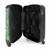 Palm bladeren patroon kleurrijk NBS - Handbagage koffer - Volwassenen Unisex middel -binnenkant