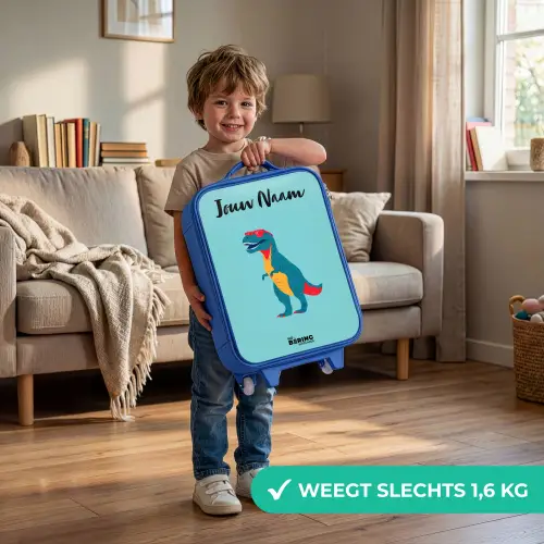 Dino - Dier - Zonnebril Kinderkoffer - Blauw klein -sfeer2_NL