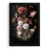 Bloemen - Jan Davidsz de Heem - Tijger - Schilderij - Stilleven - Oude meesters fotolijst zwart zonder passe partout klein -3d
