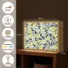 Camouflage - Groen - Blauw - Jongens - Kinderen Light Box met batterij (Wandlamp kind) middel -USP_websiteoverzichtNL