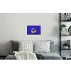 Meloen - Blauw - Oranje - Kunstzinnig Muursticker klein -slaapkamer