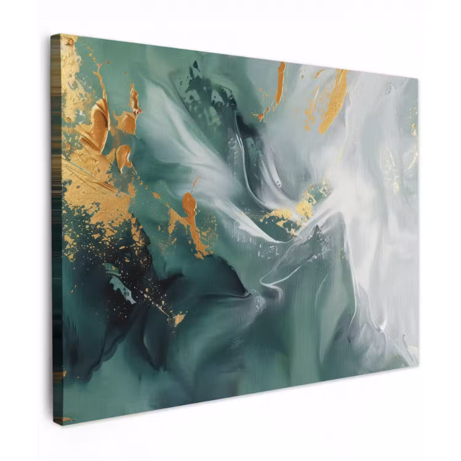 Leinwandbild - Grün - Modern - Marmor - Abstrakt