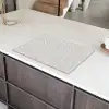 Klassiek - Visgraat - Grijs Inductie beschermer vinyl 3mm klein 276 -sfeer8