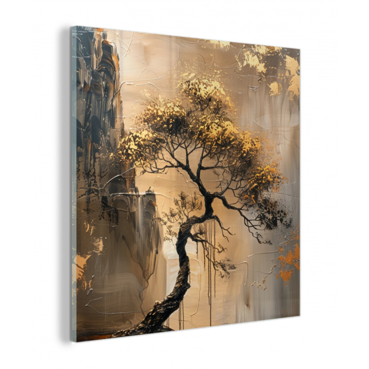 Boom - Goud - Landschap - Verf plexiglas 5mm klein -z3d