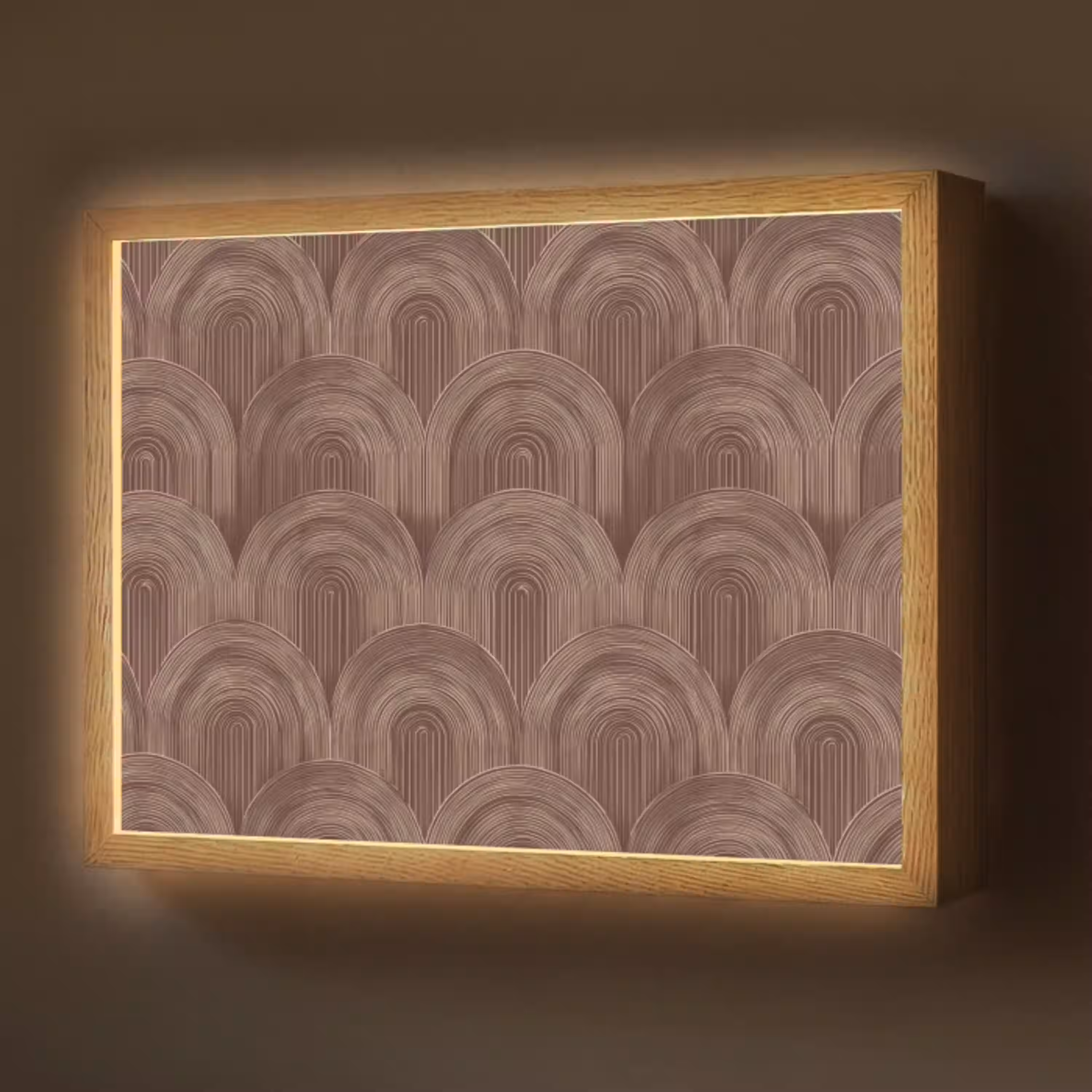Ritmisch - Effect - Bruin Light Box met batterij (Wandlamp) middel 907 -z3d_website