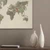 Wereldkaart - Kruiden - Kleurrijk PET vilt klein -sfeer6_closeup