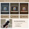 Panda - Dieren - Kleur - Verf - Zwart Light Box met batterij (Wandlamp kind) middel -USP_lichtkleurNL