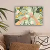 Glazen - Proosten - Bladeren - Groen canvas 2cm klein -sfeer1