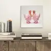 Kippen - Badjas - Krukspelden - Hakken aluminium wit klein -sfeer1