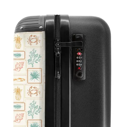 Kleurrijk zomer patroon NBS - Handbagage koffer - Kinderen Unisex middel -slot