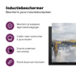 Abstract - Structuur - Goud - Grijs - Modern Inductie beschermer vinyl 3mm middel -zzzzzzz-cc-usp