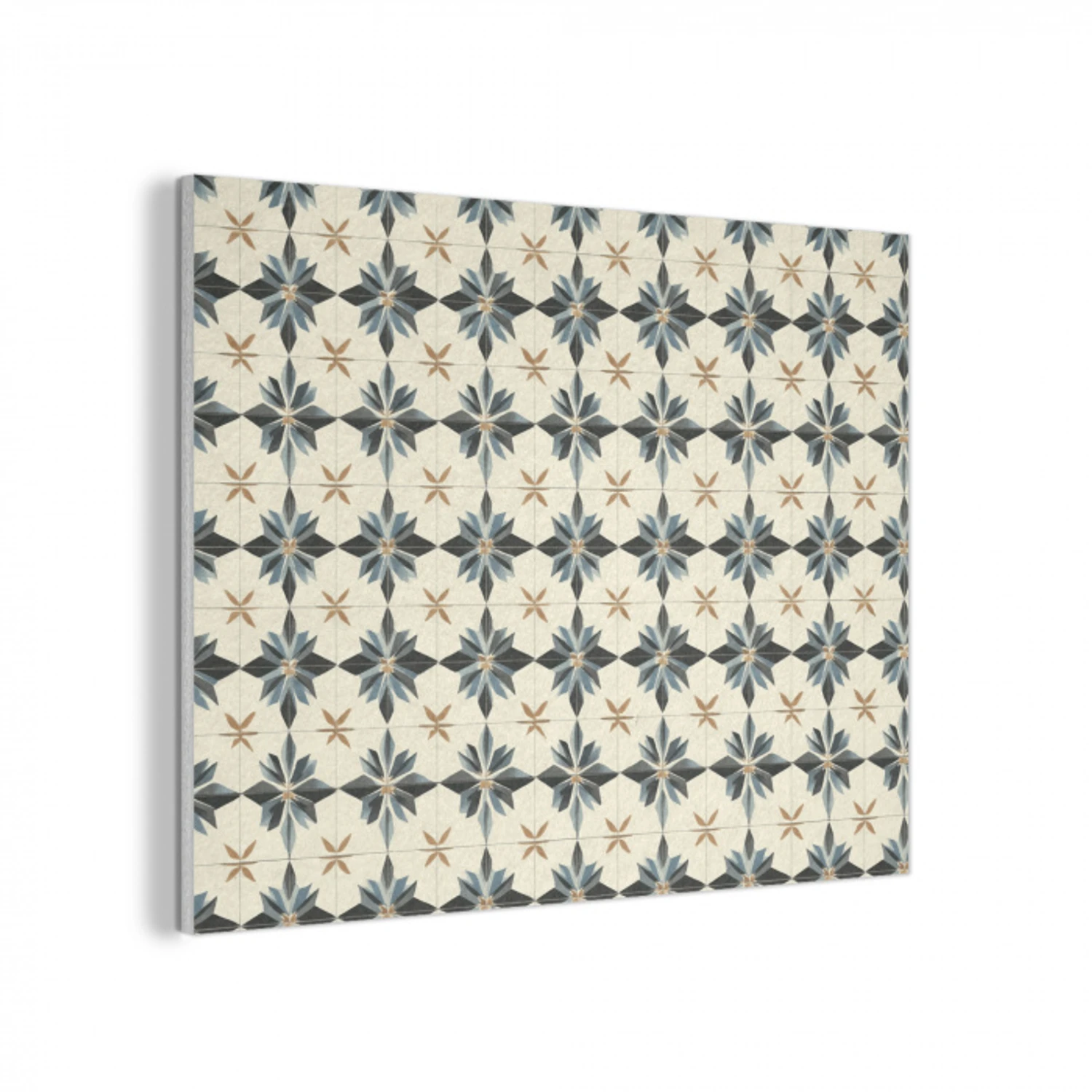 Sierlijk - Ornament - Blauw PET vilt klein 837 -3d