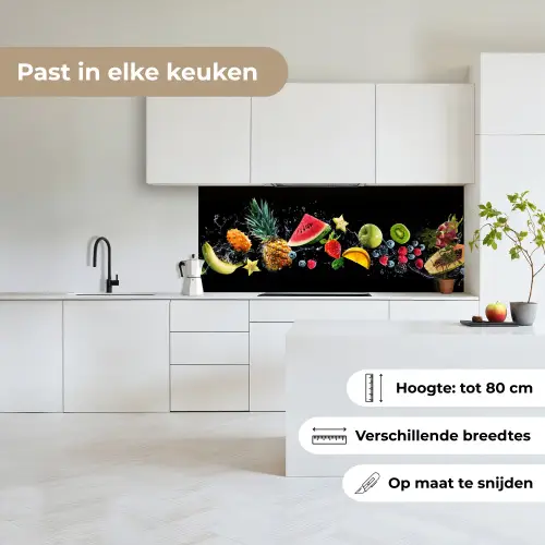 Splash - Fruit - Zwart keuken achterwand 2 middel -sfeer4_NL