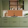 Oranje - Sierlijk - Bloemen keuken achterwand 2 middel 871 -sfeer3