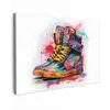 Schoenen - Graffiti - Wit - Kleuren canvas 2cm klein -z3d