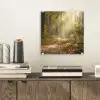 Zonlicht - Bospad - Bomen plexiglas 5mm klein -sfeer1