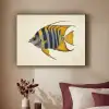 Vis - Sierlijk - Vinnen - Illustratie Textielframe zwart klein -sfeer1