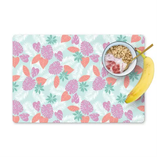 Tropisch - Bladeren - Pastel Placemat vinyl groot 368 -zzzproduct_Kitchenyeah-website