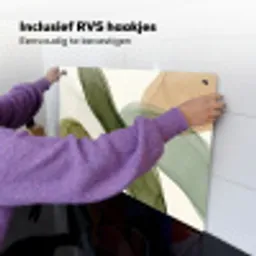 Abstract - Vormen - Modern - Kunst - Groen - Bruin Inductie beschemer met haakjes klein -ky-ophangen-nl