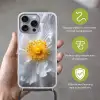 Wit - Bloem - Elegant Hoesje iPhone 16 Pro Max met koord klein -sfeer2_NL