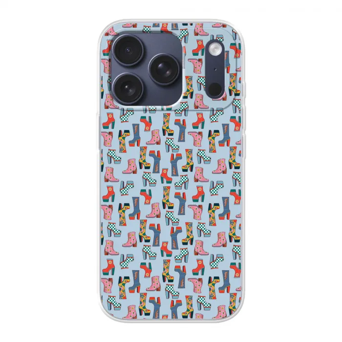 Laarzen - Patroon - Disco Telefoonhoesje iPhone 17 Pro klein 878 -3d