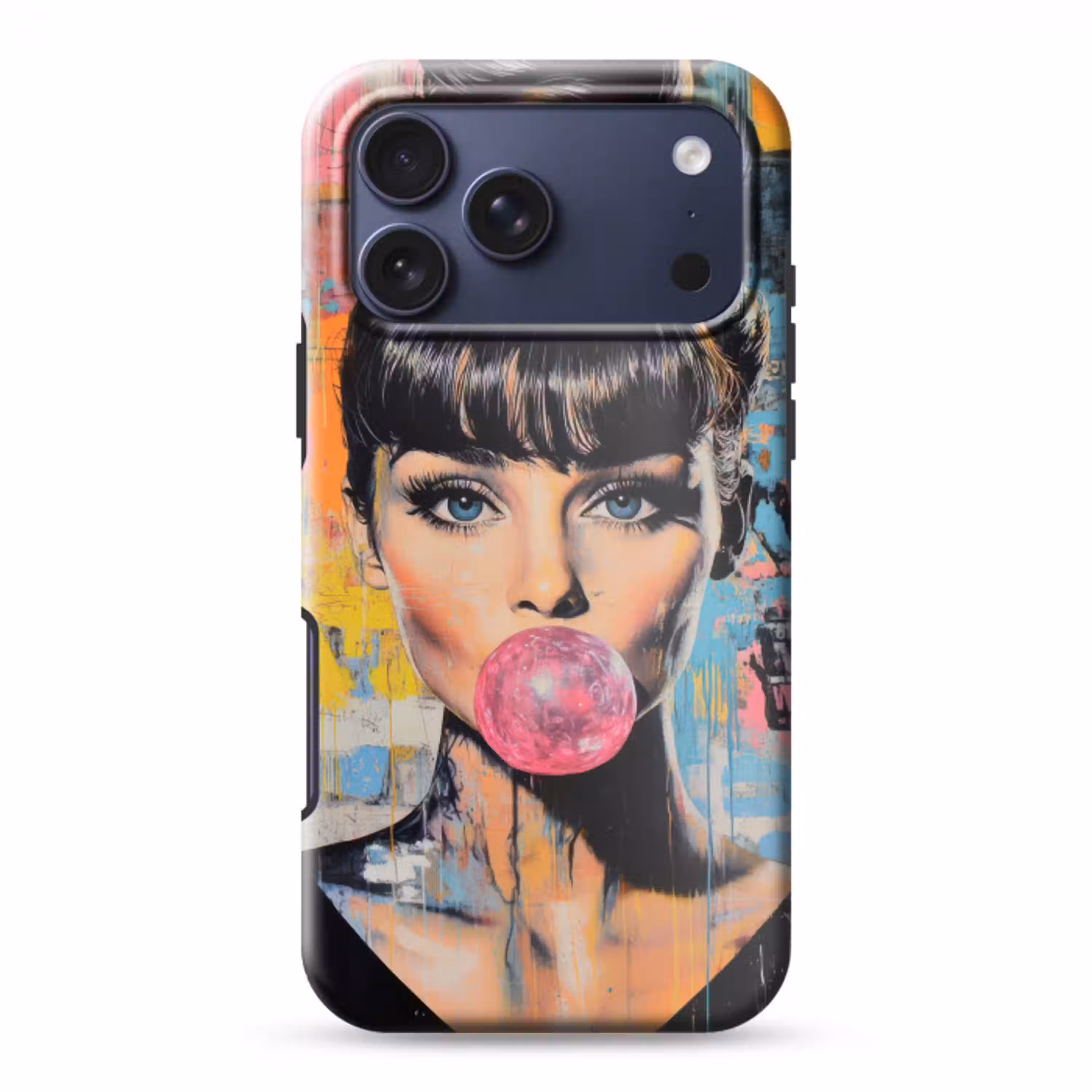 Kauwgom - Vrouw - Penseelstreken - Modern Toughcase MagSafe Apple iPhone 17 Pro Max klein -3d