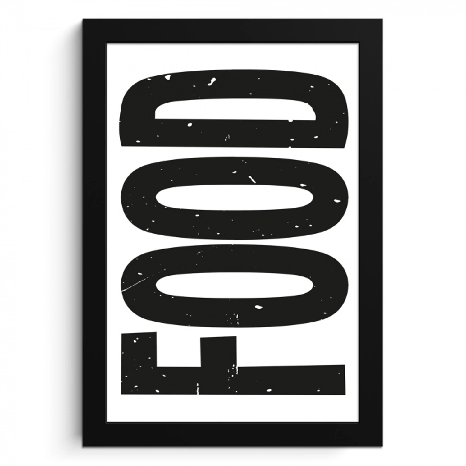 Food - Zwart - Wit - Decoratie KitchenYeah - Keuken - Fotolijst klein -3d