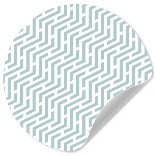 Design - Geometrie - Patroon - Groen Wandcirkel behangsticker klein 186 -3d