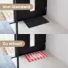 Amor - Strepen - Rood - Roze Deurmat klein -voor-na_DE