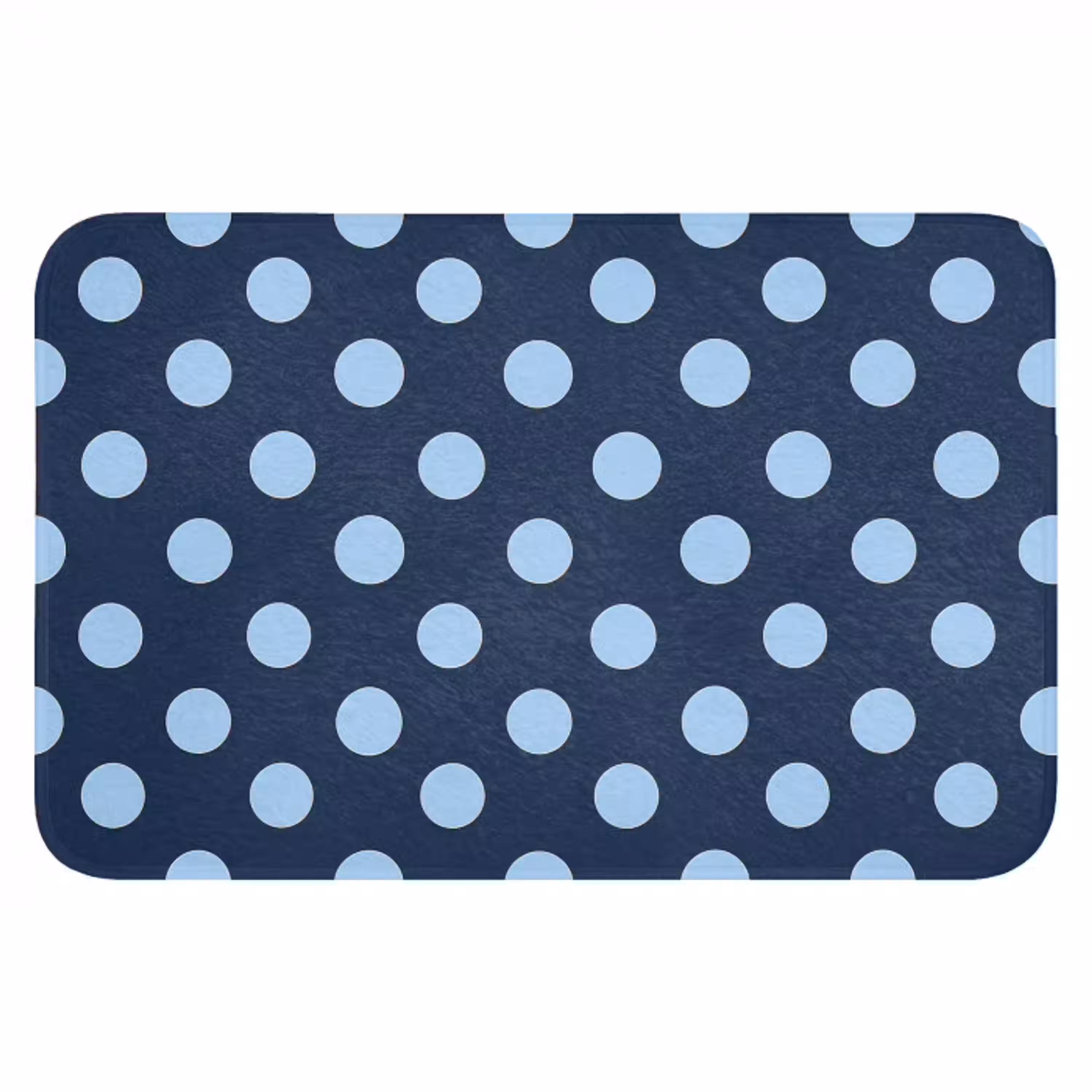 Klassiek - Dots - Blauw Badmat klein 997 -3d