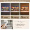 Schotse hooglander - Kunst - Koe - Dieren - Landschap Light Box met kabel (Tafellamp) klein -USP_lichtkleurNL