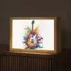 Gitaar - Graffiti - Muziek - Wit Light Box met kabel (Tafellamp) klein -z3d_website