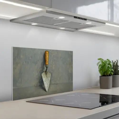 Troffel - Verf - Gereedschap keuken achterwand spatscherm klein -3d_schuin