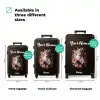 Wit paardenhoofd tussen kleurrijke bloemenkrans NBS - Handbagage koffer - Kinderen Unisex middel zzzzzzVergelijking_3EN