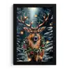 Kerst - Magie - Bos - Kleurrijk fotolijst zwart zonder passe partout klein -3d