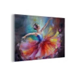 Schilderij - Olieverf - Dans - Ballerina plexiglas 5mm klein -z3d